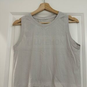 lululemon athletica off-white mesh Women's Top
